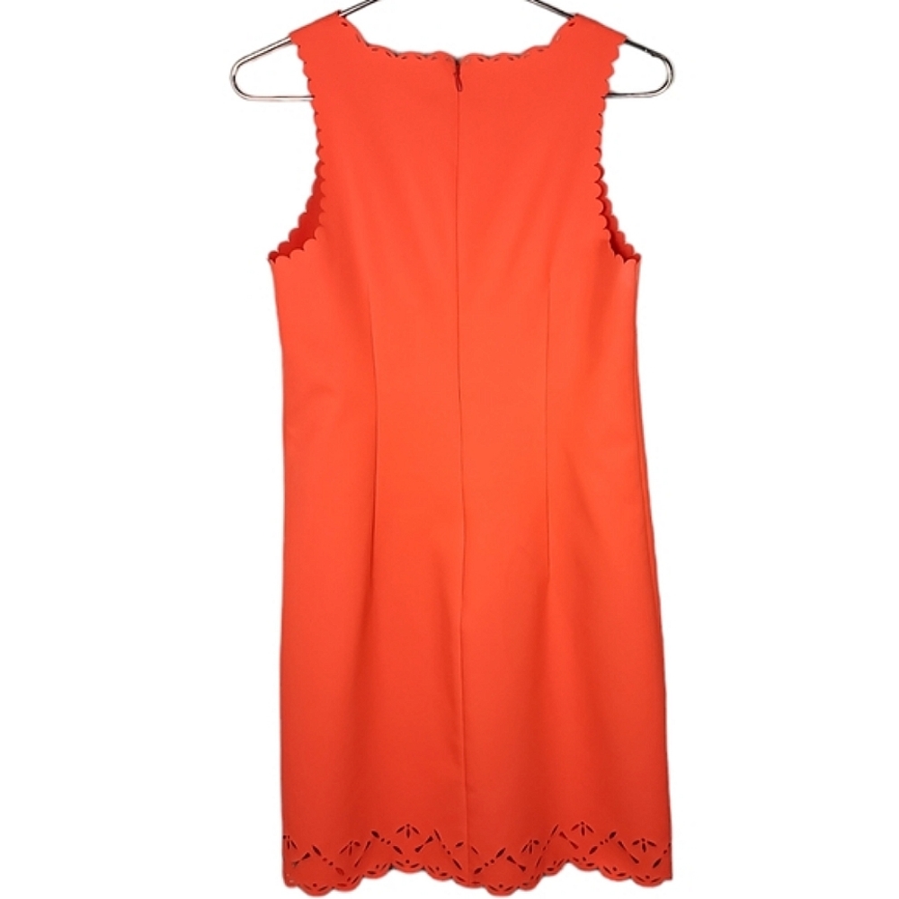 J. Crew Factory Orange Lazer-Cut Shiftdress - Picture 5 of 10